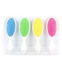 baby dye girls logo straightening mirror hair brush paddle with great price