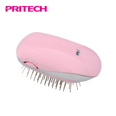 PRITECH Beauty Care Battery Powered Personalized Ionic Hair Brush