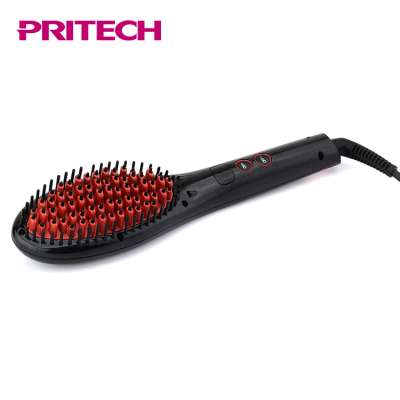 PRITECH Personal Care Heat Resistance safety Ionic Hair Straightening Brush