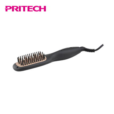 PRITECH Fast Straightening Mini Portable Ceramic Coating Hair Straightener Brush